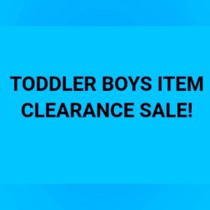 Toddler boys items-COMING SOON!